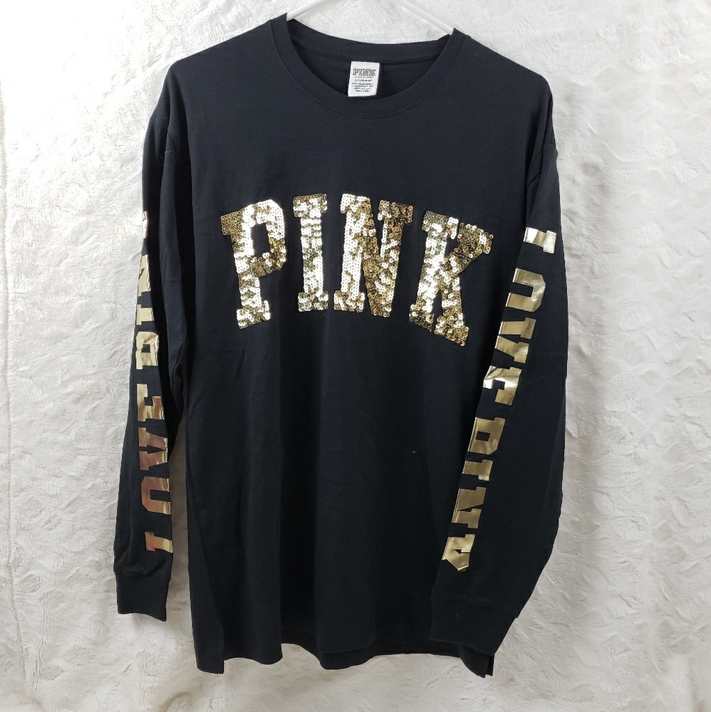 Pink Bling Long Sleeve Shirt